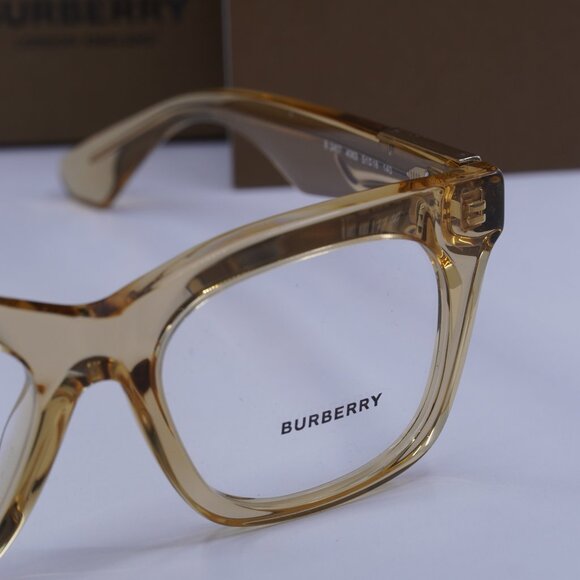 Burberry BE2407 4063 Square Eyeglasses 51mm - Transparent Brown - Picture 2 of 9